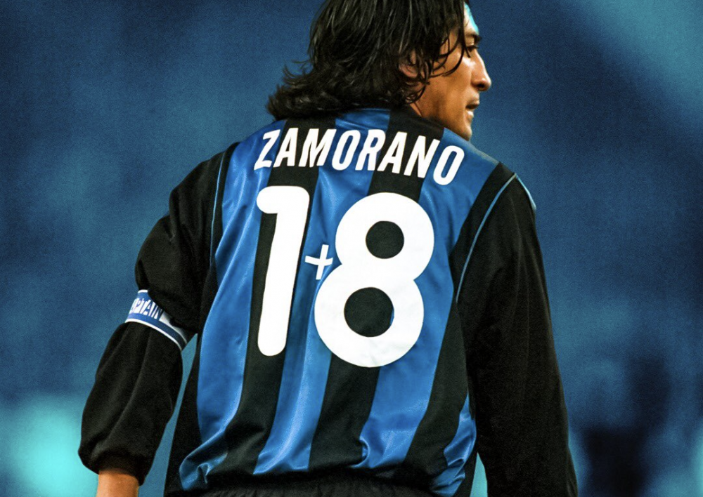 Ivan Zamorano Panini Mosaic Laliga 直筆サイン 183 Ivan Zamorano
